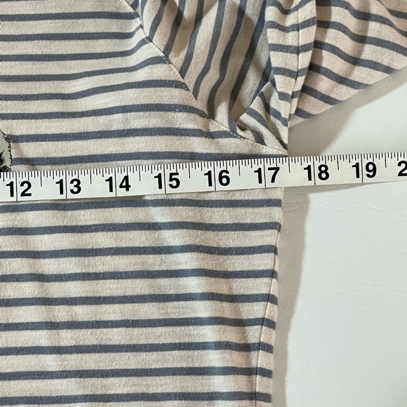 Columbia Womens T-Shirt Scoop Neck Multicolor Stripe Stretch 3/4 Sleeve Medium - Picture 3 of 9